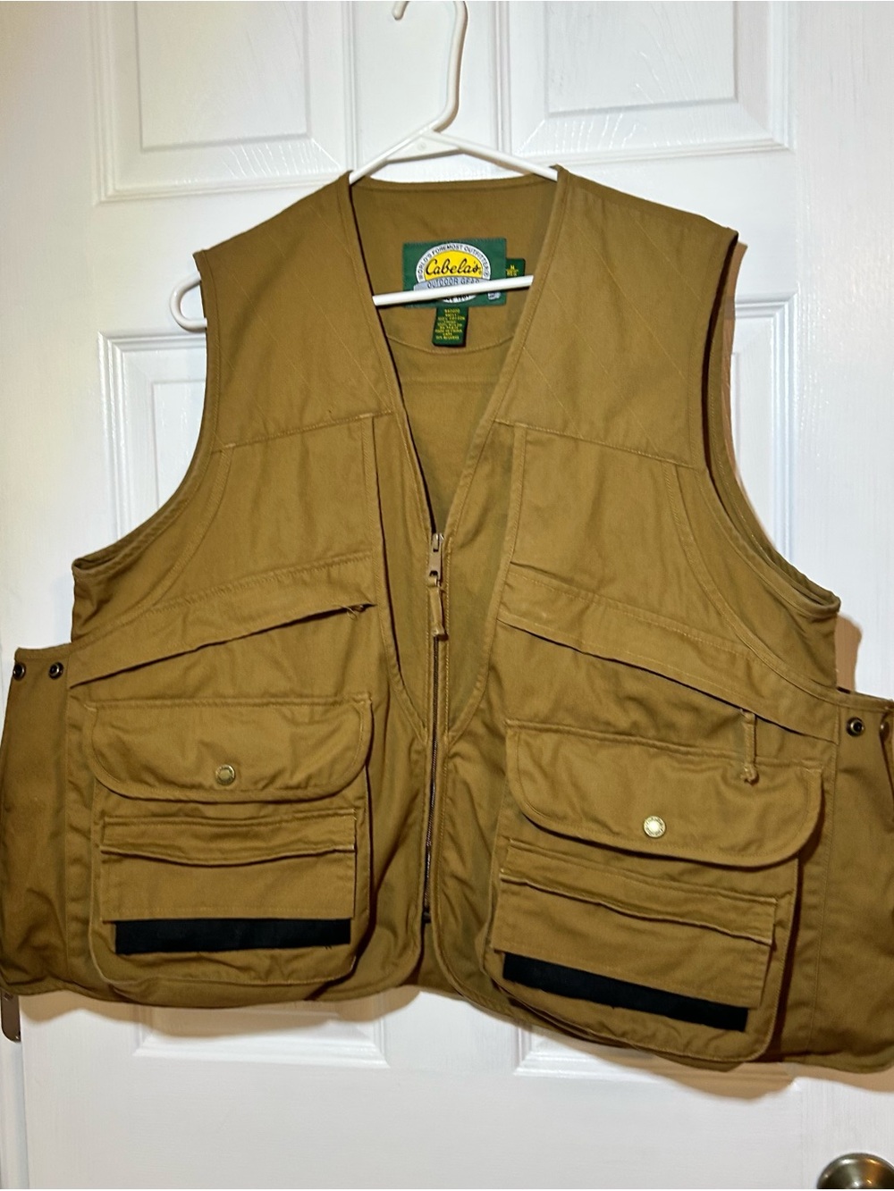 Cabela's Men's 100% Cotton Canvas Multi-Pocket Hunting Vest in Brown